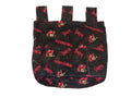 Handmade Nebraska Huskers NCAA Walker/Stroller Bag 4 Pocket Bag black